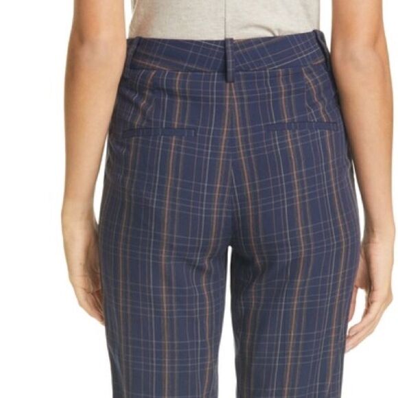 Vince • Modern plaid cropped trouser pants - Picture 4 of 7